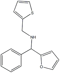 [furan-2-yl(phenyl)methyl](thiophen-2-ylmethyl)amine Struktur