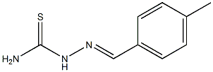 {[(4-methylphenyl)methylidene]amino}thiourea Struktur