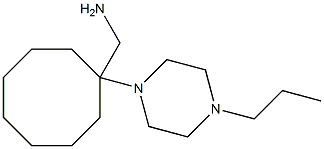 {[1-(4-propylpiperazin-1-yl)cyclooctyl]methyl}amine Struktur