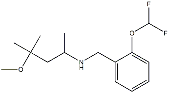 {[2-(difluoromethoxy)phenyl]methyl}(4-methoxy-4-methylpentan-2-yl)amine Struktur