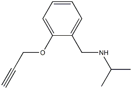 {[2-(prop-2-yn-1-yloxy)phenyl]methyl}(propan-2-yl)amine Struktur