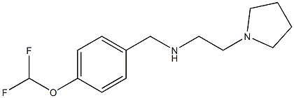 {[4-(difluoromethoxy)phenyl]methyl}[2-(pyrrolidin-1-yl)ethyl]amine Struktur