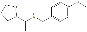 {[4-(methylsulfanyl)phenyl]methyl}[1-(oxolan-2-yl)ethyl]amine Struktur