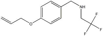 {[4-(prop-2-en-1-yloxy)phenyl]methyl}(2,2,2-trifluoroethyl)amine Struktur