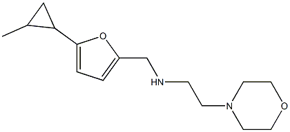 {[5-(2-methylcyclopropyl)furan-2-yl]methyl}[2-(morpholin-4-yl)ethyl]amine Struktur