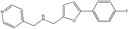 {[5-(4-fluorophenyl)furan-2-yl]methyl}(pyridin-4-ylmethyl)amine Struktur