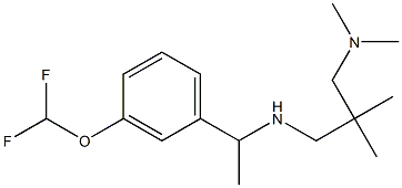 {1-[3-(difluoromethoxy)phenyl]ethyl}({2-[(dimethylamino)methyl]-2-methylpropyl})amine Struktur