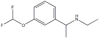 {1-[3-(difluoromethoxy)phenyl]ethyl}(ethyl)amine Struktur