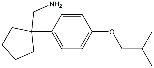 {1-[4-(2-methylpropoxy)phenyl]cyclopentyl}methanamine Struktur