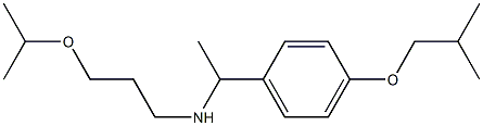 {1-[4-(2-methylpropoxy)phenyl]ethyl}[3-(propan-2-yloxy)propyl]amine Struktur