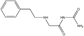 {2-[(2-phenylethyl)amino]acetyl}urea Struktur