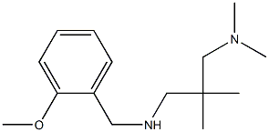 {2-[(dimethylamino)methyl]-2-methylpropyl}[(2-methoxyphenyl)methyl]amine Struktur