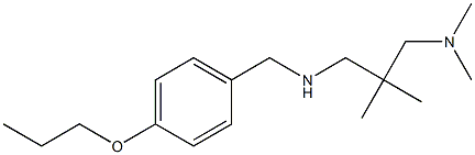 {2-[(dimethylamino)methyl]-2-methylpropyl}[(4-propoxyphenyl)methyl]amine Struktur