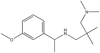 {2-[(dimethylamino)methyl]-2-methylpropyl}[1-(3-methoxyphenyl)ethyl]amine Struktur