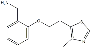 {2-[2-(4-methyl-1,3-thiazol-5-yl)ethoxy]phenyl}methanamine Struktur