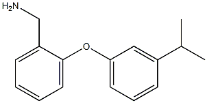 {2-[3-(propan-2-yl)phenoxy]phenyl}methanamine Struktur