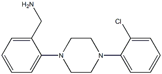 {2-[4-(2-chlorophenyl)piperazin-1-yl]phenyl}methanamine Struktur