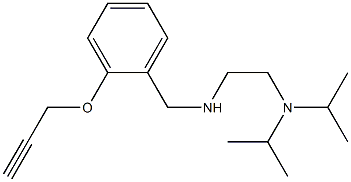 {2-[bis(propan-2-yl)amino]ethyl}({[2-(prop-2-yn-1-yloxy)phenyl]methyl})amine Struktur