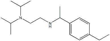 {2-[bis(propan-2-yl)amino]ethyl}[1-(4-ethylphenyl)ethyl]amine Struktur