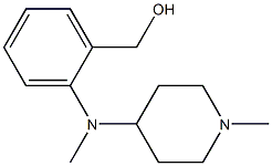 {2-[methyl(1-methylpiperidin-4-yl)amino]phenyl}methanol Struktur