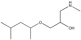 {2-hydroxy-3-[(4-methylpentan-2-yl)oxy]propyl}(methyl)amine Struktur