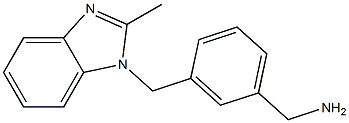 {3-[(2-methyl-1H-1,3-benzodiazol-1-yl)methyl]phenyl}methanamine Struktur