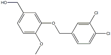 {3-[(3,4-dichlorophenyl)methoxy]-4-methoxyphenyl}methanol Struktur