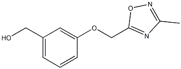 {3-[(3-methyl-1,2,4-oxadiazol-5-yl)methoxy]phenyl}methanol Struktur