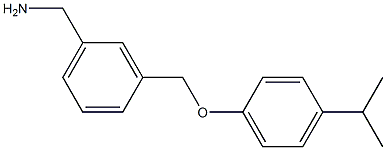 {3-[4-(propan-2-yl)phenoxymethyl]phenyl}methanamine Struktur