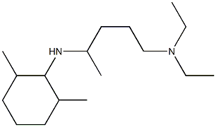 {4-[(2,6-dimethylcyclohexyl)amino]pentyl}diethylamine Struktur