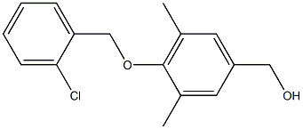 {4-[(2-chlorophenyl)methoxy]-3,5-dimethylphenyl}methanol Struktur