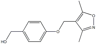 {4-[(3,5-dimethyl-1,2-oxazol-4-yl)methoxy]phenyl}methanol Struktur