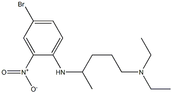 {4-[(4-bromo-2-nitrophenyl)amino]pentyl}diethylamine Struktur