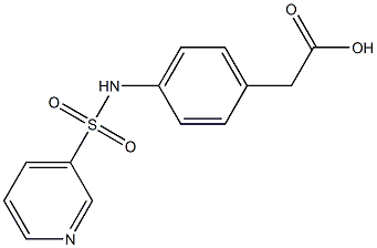 {4-[(pyridin-3-ylsulfonyl)amino]phenyl}acetic acid Struktur