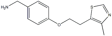 {4-[2-(4-methyl-1,3-thiazol-5-yl)ethoxy]phenyl}methanamine Struktur