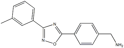 {4-[3-(3-methylphenyl)-1,2,4-oxadiazol-5-yl]phenyl}methanamine Struktur