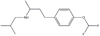 {4-[4-(difluoromethoxy)phenyl]butan-2-yl}(2-methylpropyl)amine Struktur