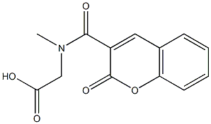 {methyl[(2-oxo-2H-chromen-3-yl)carbonyl]amino}acetic acid Struktur