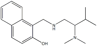 1-({[2-(dimethylamino)-3-methylbutyl]amino}methyl)naphthalen-2-ol Struktur