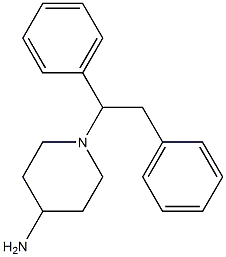 1-(1,2-diphenylethyl)piperidin-4-amine Struktur