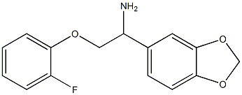 1-(1,3-benzodioxol-5-yl)-2-(2-fluorophenoxy)ethanamine Struktur