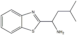 1-(1,3-benzothiazol-2-yl)-3-methylbutan-1-amine Struktur