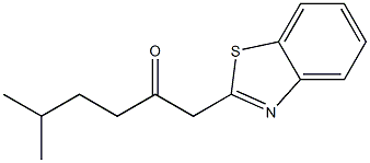 1-(1,3-benzothiazol-2-yl)-5-methylhexan-2-one Struktur