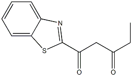 1-(1,3-benzothiazol-2-yl)pentane-1,3-dione Struktur