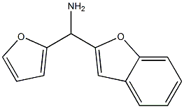 1-(1-benzofuran-2-yl)-1-(2-furyl)methanamine Struktur