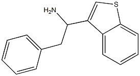 1-(1-benzothiophen-3-yl)-2-phenylethan-1-amine Struktur