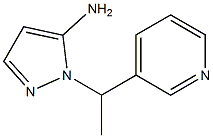 1-(1-pyridin-3-ylethyl)-1H-pyrazol-5-amine Struktur