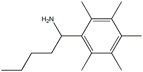 1-(2,3,4,5,6-pentamethylphenyl)pentan-1-amine Struktur