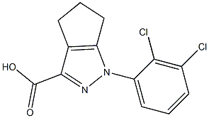 1-(2,3-dichlorophenyl)-1,4,5,6-tetrahydrocyclopenta[c]pyrazole-3-carboxylic acid Struktur