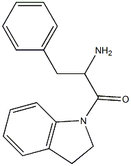 1-(2,3-dihydro-1H-indol-1-yl)-1-oxo-3-phenylpropan-2-amine Struktur